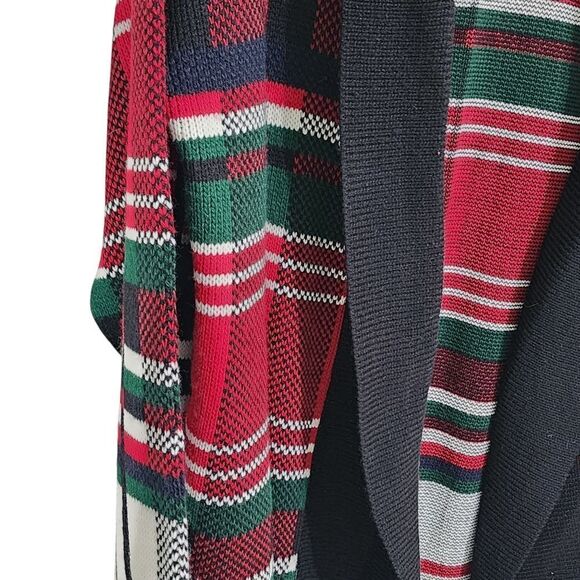 Vintage Cardigan L tarten plaid sweater Cabincore Grandpa L - Picture 3 of 5